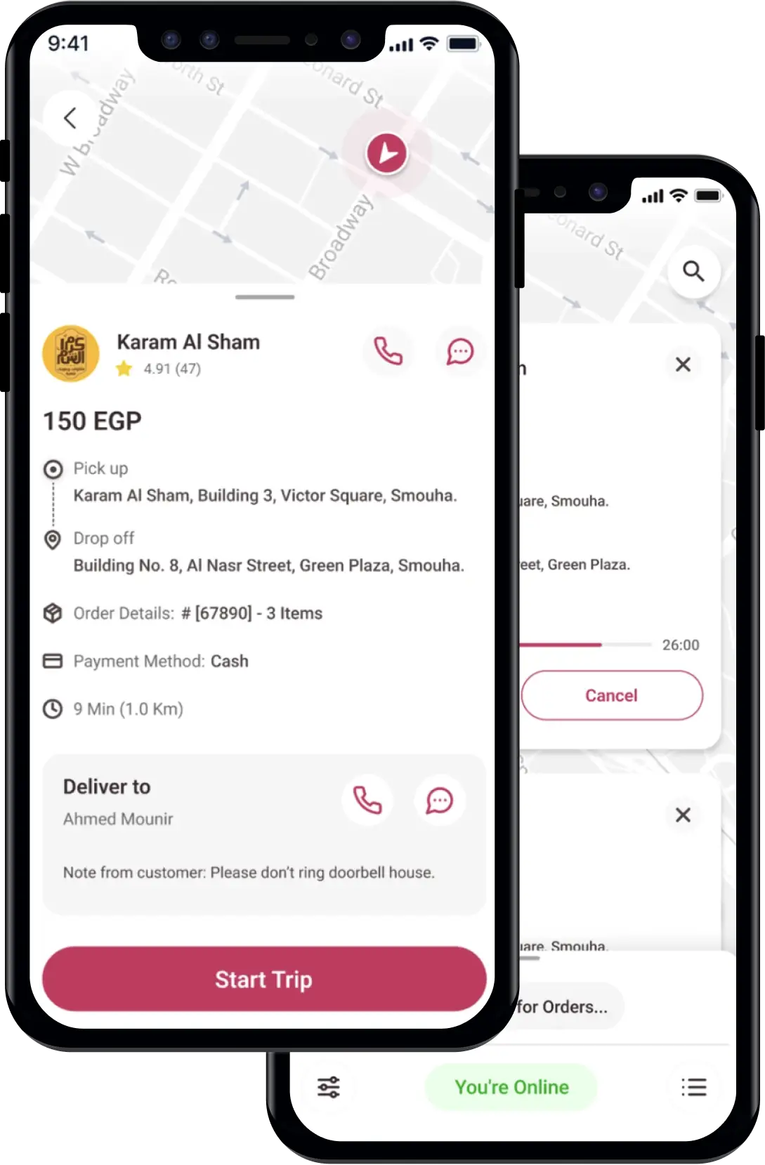 Service Provider/ Driver App